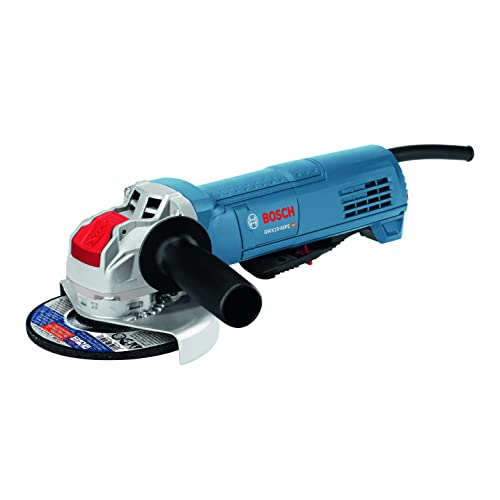 Bosch GWX10-45PE 4-1/2 In. X-LOCK Ergonomic Angle Grinder with Paddle Switch with CWX27M450 4-1/2 In. x .098 In. X-LOCK Arbor Type 27A (ISO 42) 30 Grit Metal Cutting and Grinding Abrasive Wheel