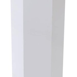 Displays2go Hexagon Retail Riser, Laminate, 42-inch Tall - White (SMHEXPD42WHT)