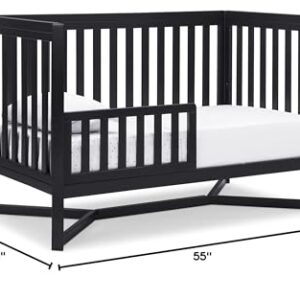 Delta Children Tribeca 4-in-1 Baby Convertible Crib, Midnight Grey