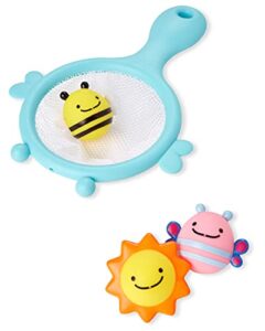 skip hop baby bath toy, zoo scoop & catch squirties