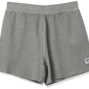 Reebok Women's Standard Shorts, Boulder Grey/Natural Dye, Medium