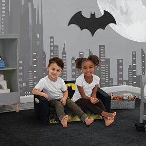 Batman Cozee Flip-Out Sofa - 2-in-1 Convertible Sofa to Lounger for Kids by Delta Children