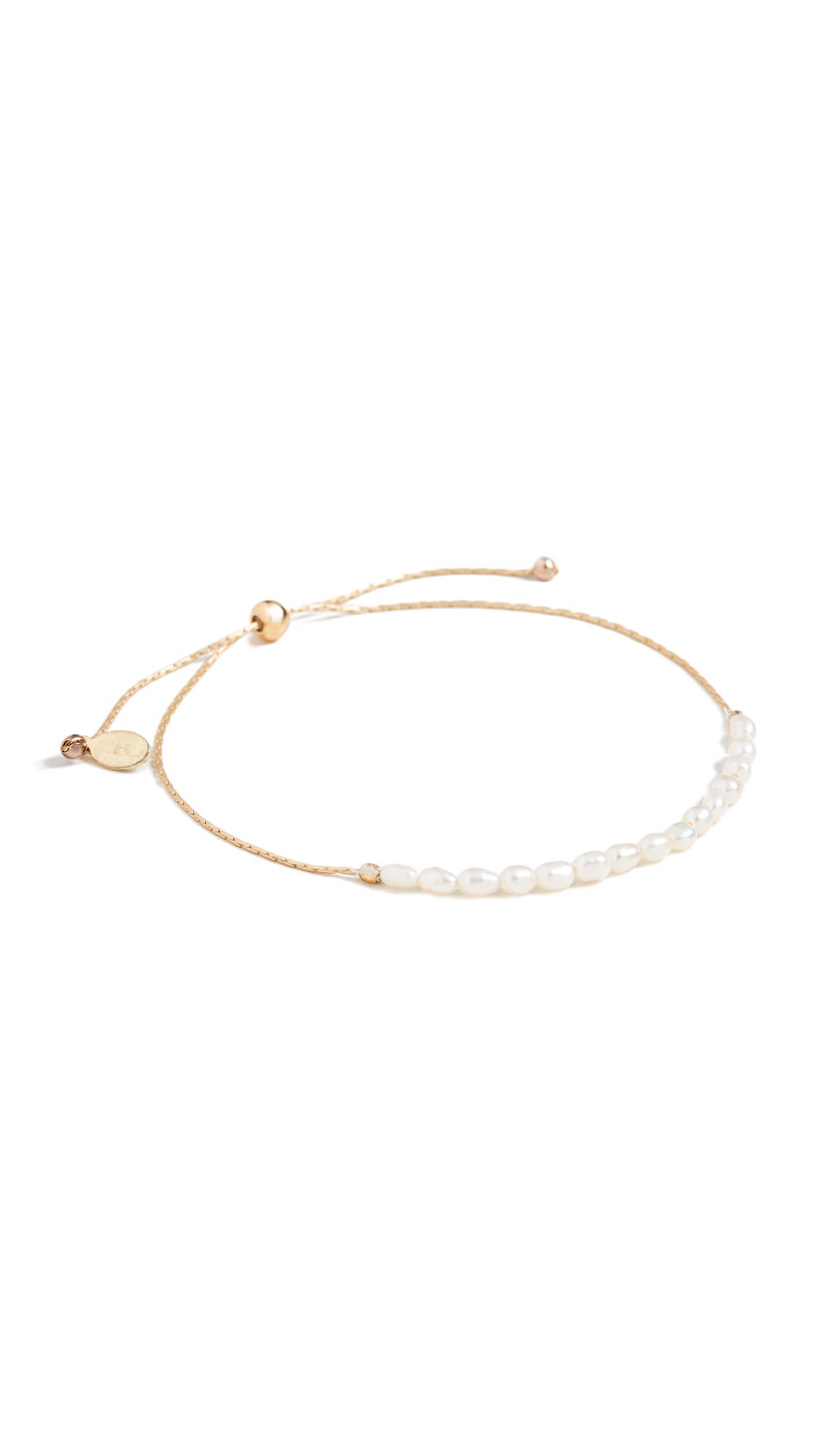 SHASHI Women's Natasha Bracelet, Pearl, Off White, Gold, One Size