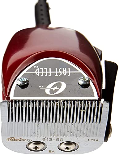 Oster Fast Feed Adjustable Pivot Motor Clipper 76023-510 with 8 Piece Guide Comb Set and Neck Duster