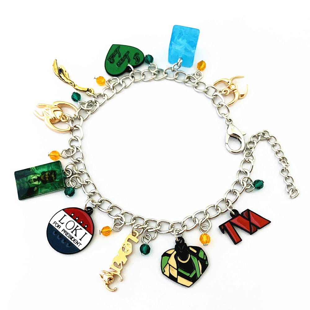 MenglisiEyiryriE Lok Superhero vengers Charm Bracelet Gifts for Girl Woman