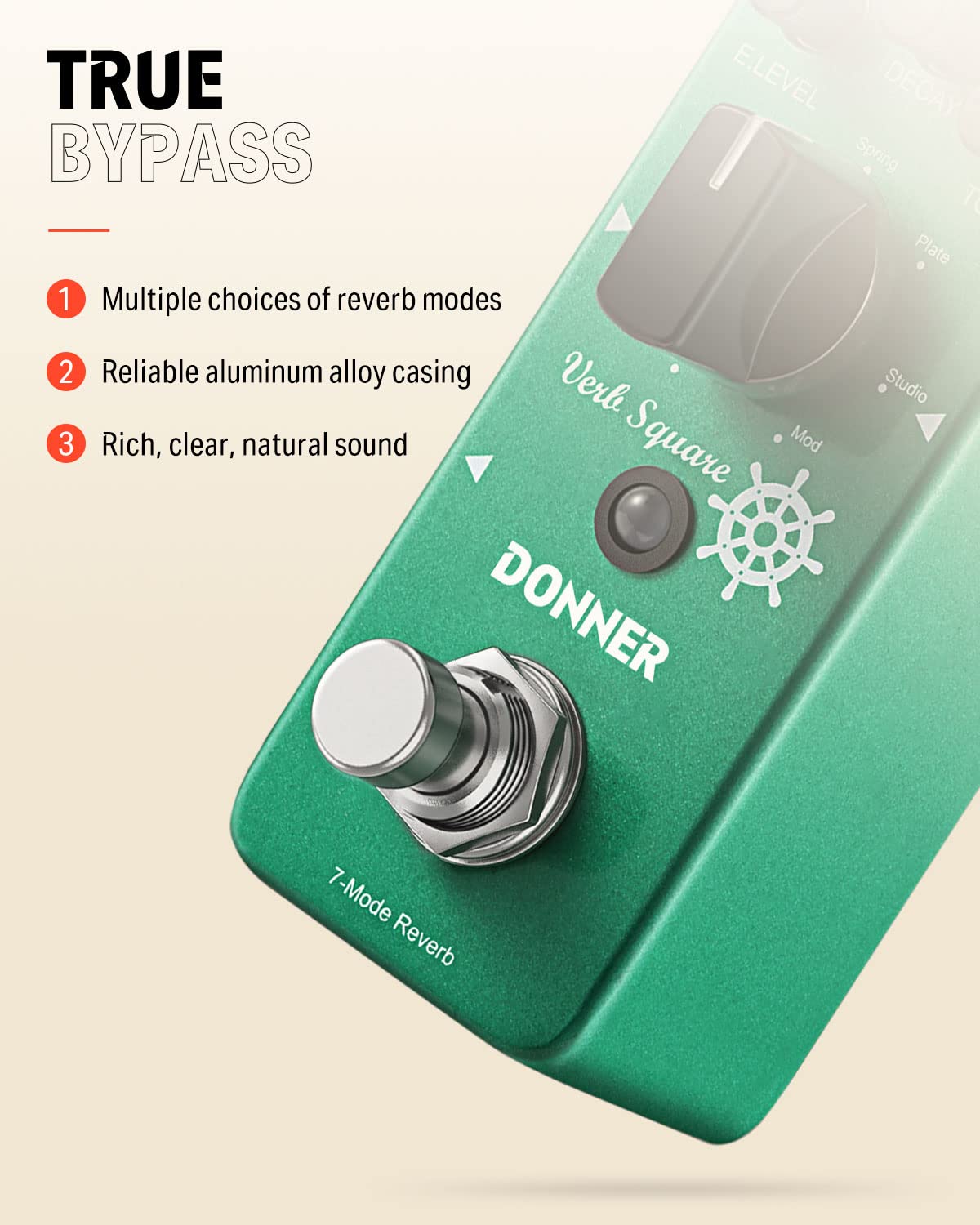 Donner Reverb and Digital Multi Delay Guiar Pedals