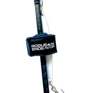 Rogue Endeavor Fishing Rod Wrap, Premium Neoprene Lined (Pack of 6) (Black)