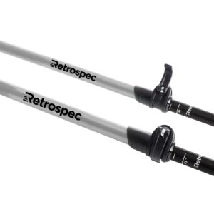 Retrospec Solstice Hiking Poles for Men & Women - Adjustable and Collapsible Lightweight Walking & Trekking Sticks - Aluminum w/Cork or Foam Grip