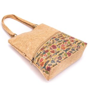 Cork Culture Cork Shoulder Bag Tote Eco Friendly Vegan purse Sustainable gift Handbag (Sardines)