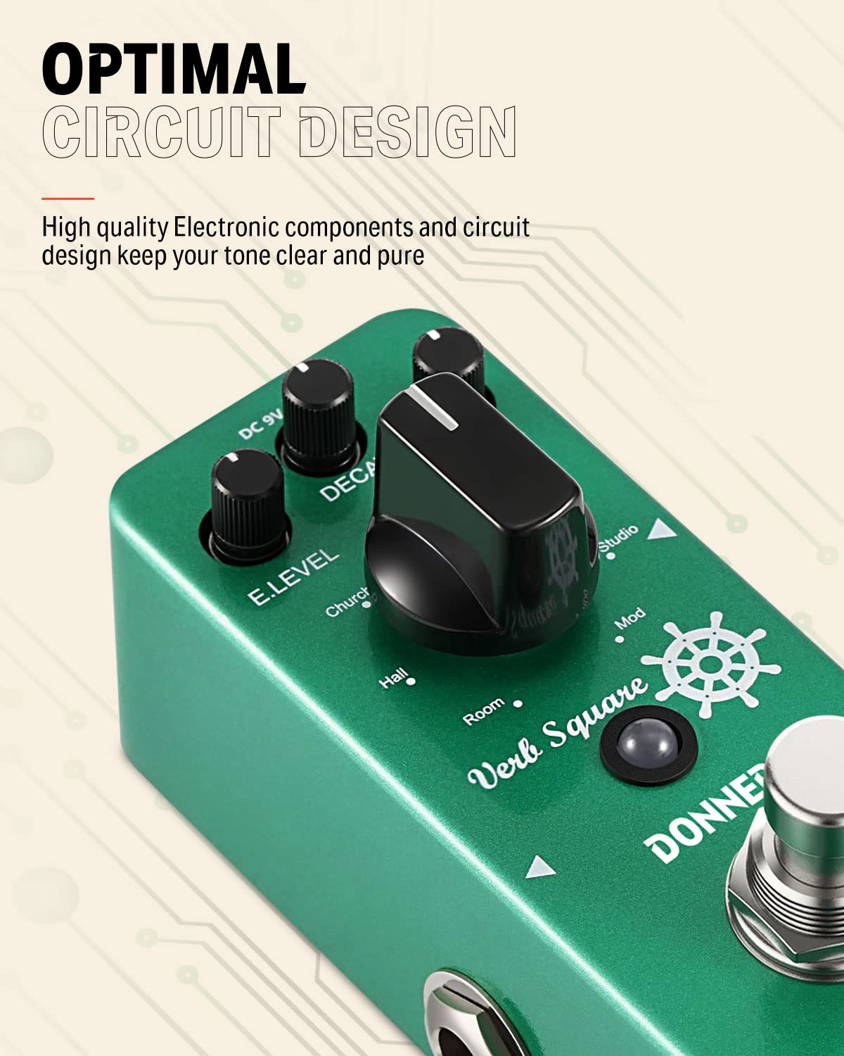 Donner Reverb and Digital Multi Delay Guiar Pedals