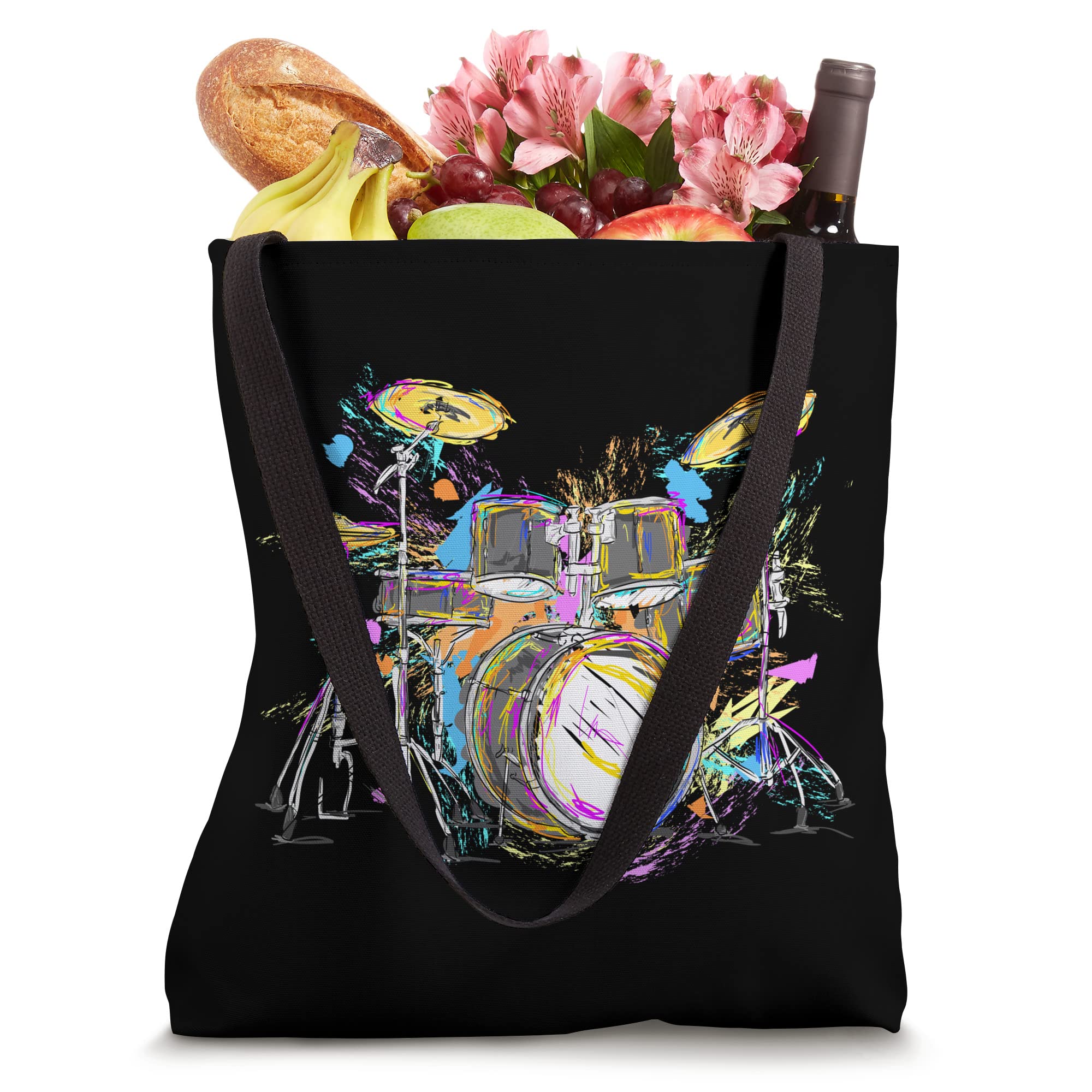 Abstract art drums musician music band throne noose Tote Bag