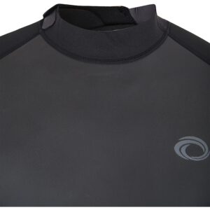 Typhoon Mens Storm3 3/2mm Back Zip Shorty Wetsuit - Black Graphite - Easy Stretch - Flatlock Seam Construction