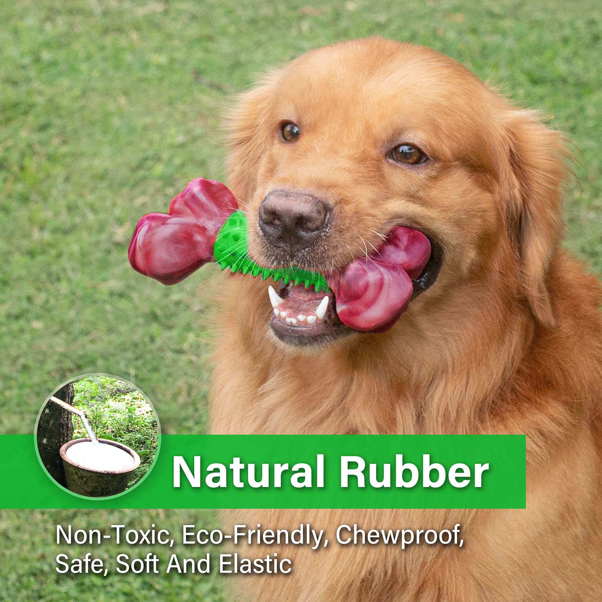 Apasiri Aggressive Chewers Dog Toys Tough Dog Toys for Extreme Chewers Dog Indestructable Toy Chew Toys for Large Dogs Toys for Dogs Interactive Dog Toys Dog Teething Toys Large Toy Dogs (Green)