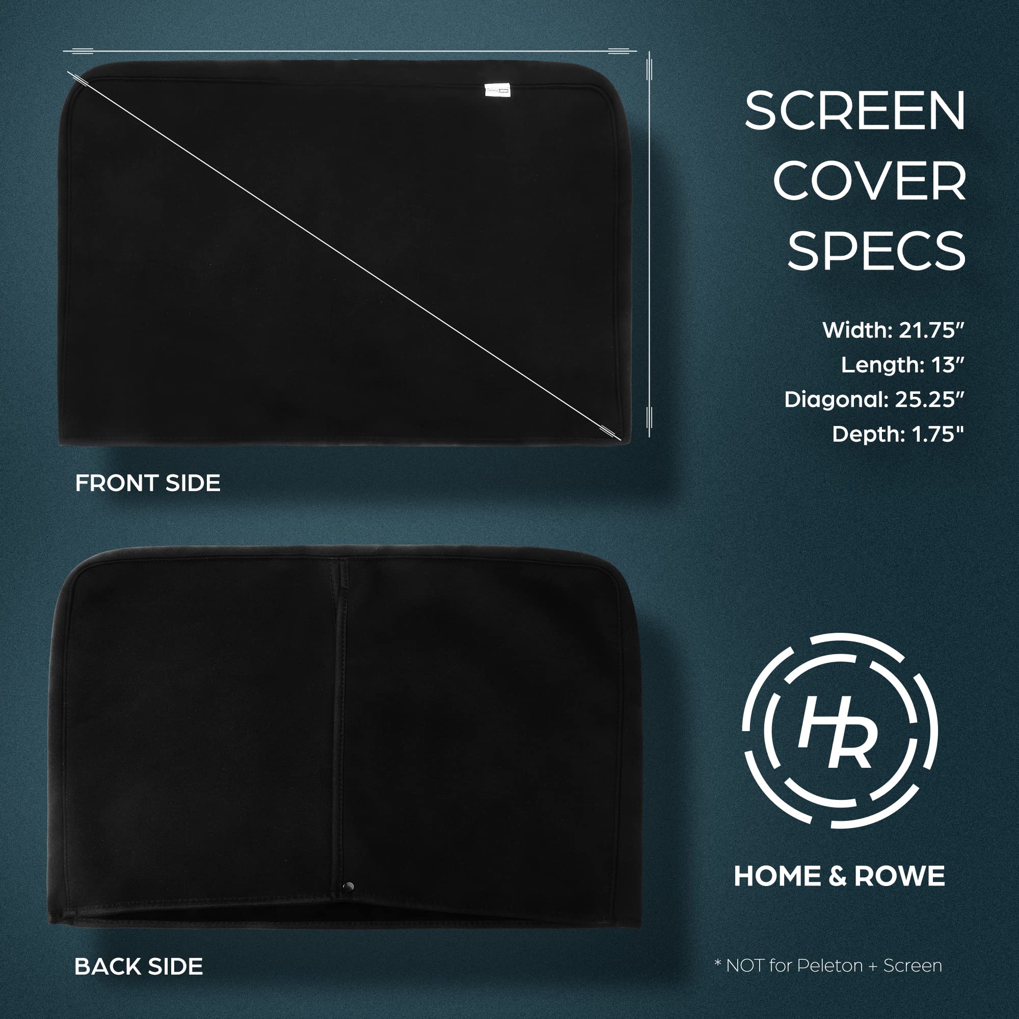 Home & Rowe Neoprene Screen Cover for the Peloton Exercise Bicycle- Not Peloton Bike +, Screen Protector Easily Fits Over the Screen of the Original Peloton Bike. Accessories for Bike