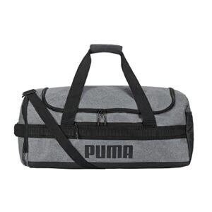 puma evercat foundation duffel bag, grey heather/black, one-size