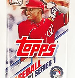 Topps 2021 Series 1 Major League Baseball Cards | 16 Cards in A Factory Sealed Retail Pack | 70th Anniversary! | Exclusive Trading Cards!