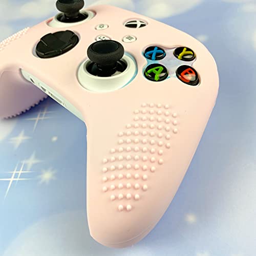 BelugaDesign Pastel Skin Cover for Controller | Soft Sleeve Shell Case with Textured Grip | Compatible with Xbox Series X/S and Xbox One (Pink + Green)