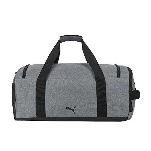 PUMA Evercat Foundation Duffel Bag, Grey Heather/Black, One-Size