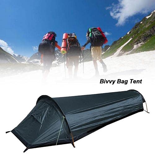 Augustusws Ultralight Bivvy Bag Tent, Compact Single Person Backpacking Larger Space Waterproof Sleeping Bag Cover Bivvy Sack for Outdoor Camping Survival