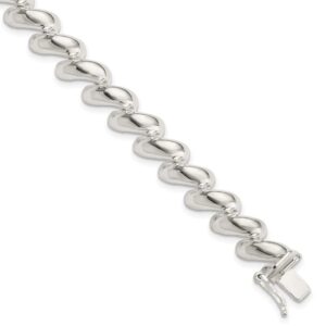 Sterling Silver 10mm San Marco Bracelet 7in 10mm style QM17-7