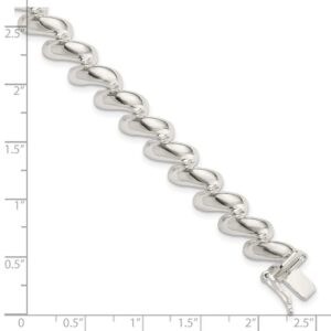 Sterling Silver 10mm San Marco Bracelet 7in 10mm style QM17-7