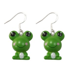 rostivo frog dangle earrings for women cute summer animal earrings