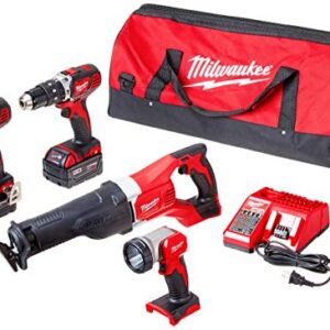 MILWAUKEE'S 2696-24 M18 Cordless Compact Combo Tool Kit (Renewed)