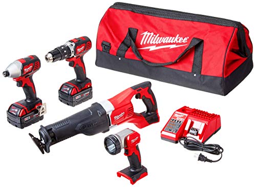 MILWAUKEE'S 2696-24 M18 Cordless Compact Combo Tool Kit (Renewed)