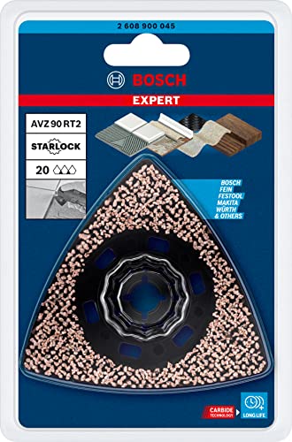 Bosch Professional 1x Expert Sanding Plate AVZ 90 RT2 Multitool Blades (Ø 90 mm, Grit 20, Accessories Multitool)