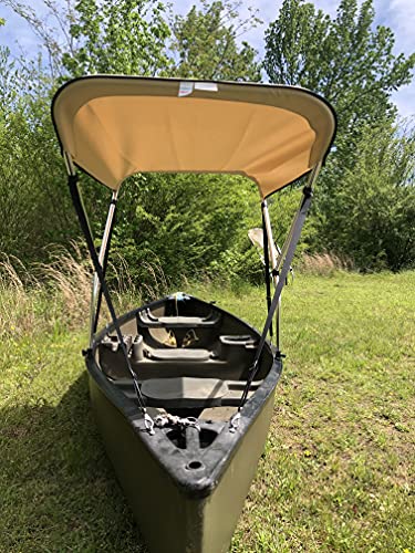 Beige 2' by 6' Canoe/Kayak Sun Shade/Canopy by Cypress Rowe Outfitters