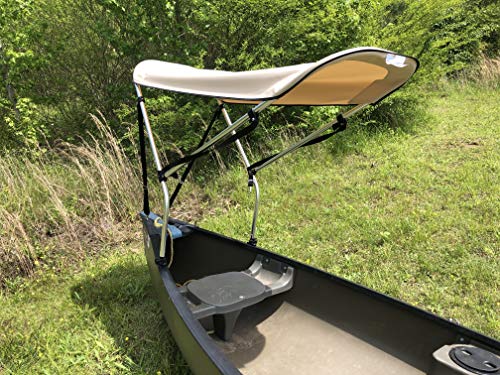 Beige 2' by 6' Canoe/Kayak Sun Shade/Canopy by Cypress Rowe Outfitters