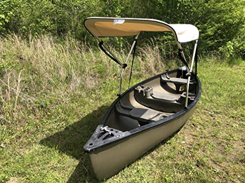 Beige 3' by 6' Canoe/Kayak Sun Shade/Canopy by Cypress Rowe Outfitters