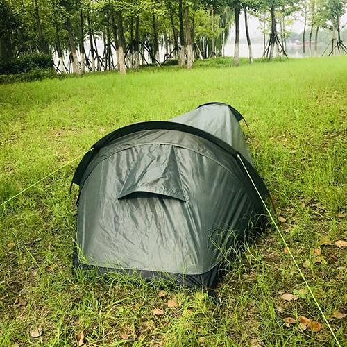 Augustusws Ultralight Bivvy Bag Tent, Compact Single Person Backpacking Larger Space Waterproof Sleeping Bag Cover Bivvy Sack for Outdoor Camping Survival