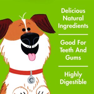 Chewsday Small Cinnamon Clean Daily Dental Dog Chews, Made in The USA, Natural Highly-Digestible Oral Health Treats for Healthy Gums and Teeth - 14 Count