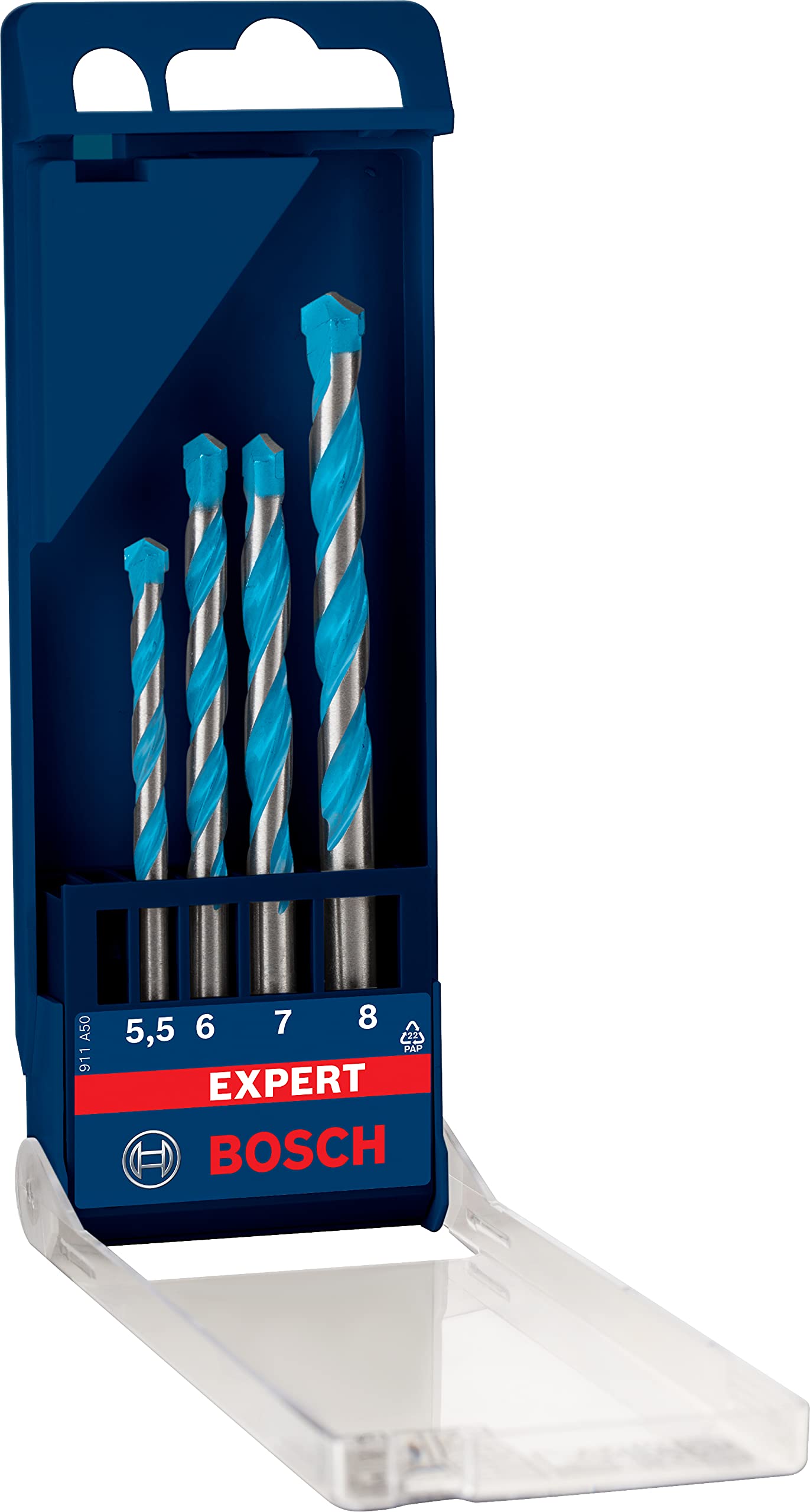 Bosch Professional 4X Expert CYL-9 MultiConstruction Drill Bit Set (Ø 5,5-8 mm, Accessories Rotary Impact Drill)