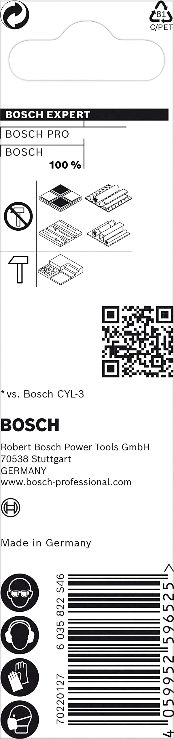 Bosch Professional 1x Expert CYL-9 MultiConstruction Drill Bit (for Concrete, Ø 10,00x250 mm, Accessories Rotary Impact Drill)