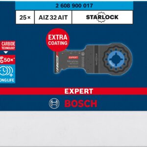 Bosch Professional 1x Expert MetalMax AIZ 32 AIT Multitool Blade (for Steel, Stainless Steel, Width 32 mm, Accessories Multitool)