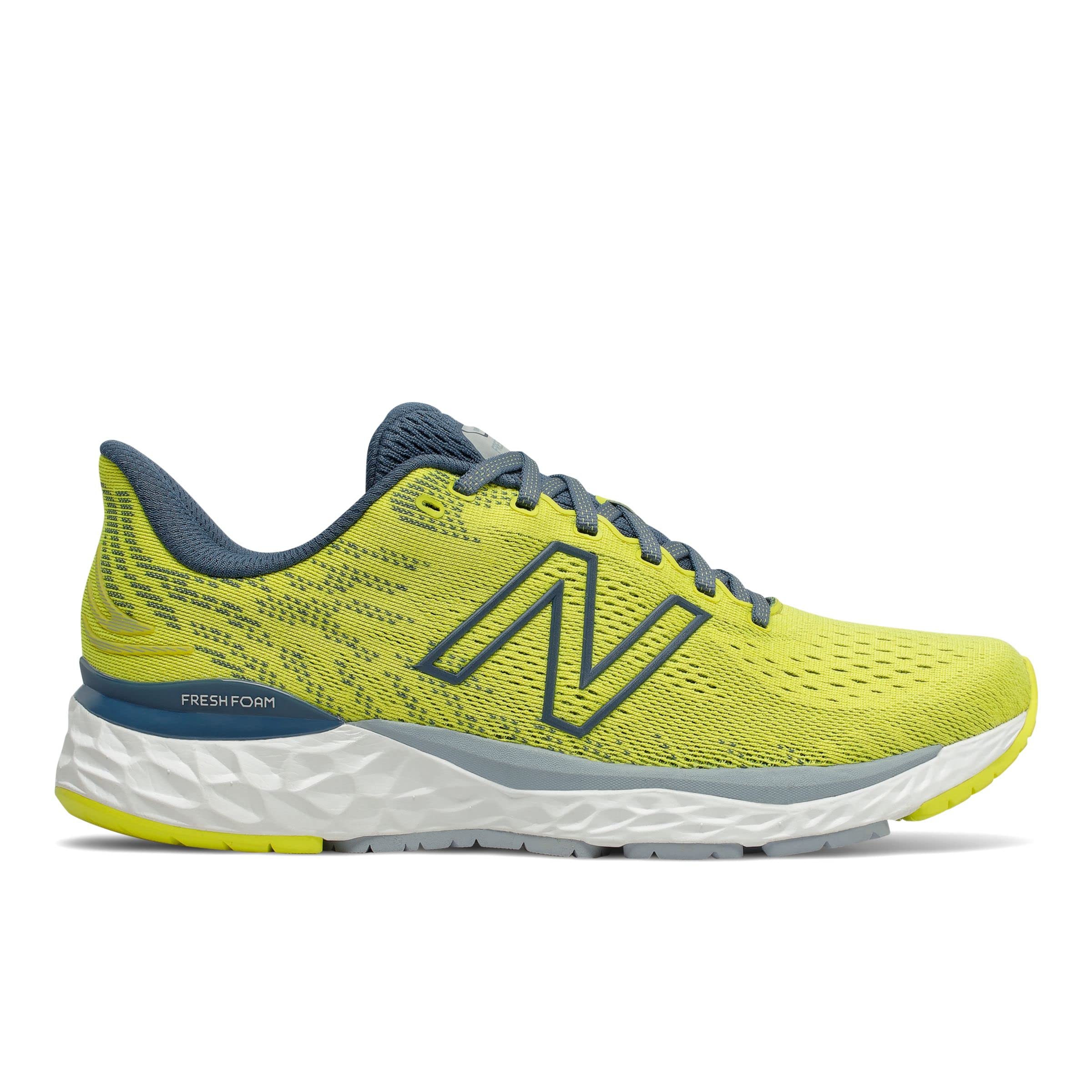 New Balance Fresh Foam 880v11, Sulphur Yellow/Deep Ocean Grey (Yellow, 0, Numeric_10)