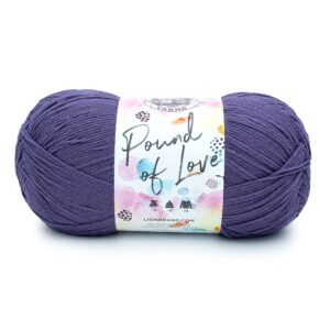 lion brand yarn pound of love, value yarn, large yarn for knitting and crocheting, craft yarn, thistle