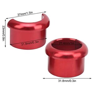 SPYMINNPOO Bike Handlebar Shim Adapter, 25.4mm to 31.8mm Handlebar Shim Spacer Reducer Adapter for Road Bike(red)