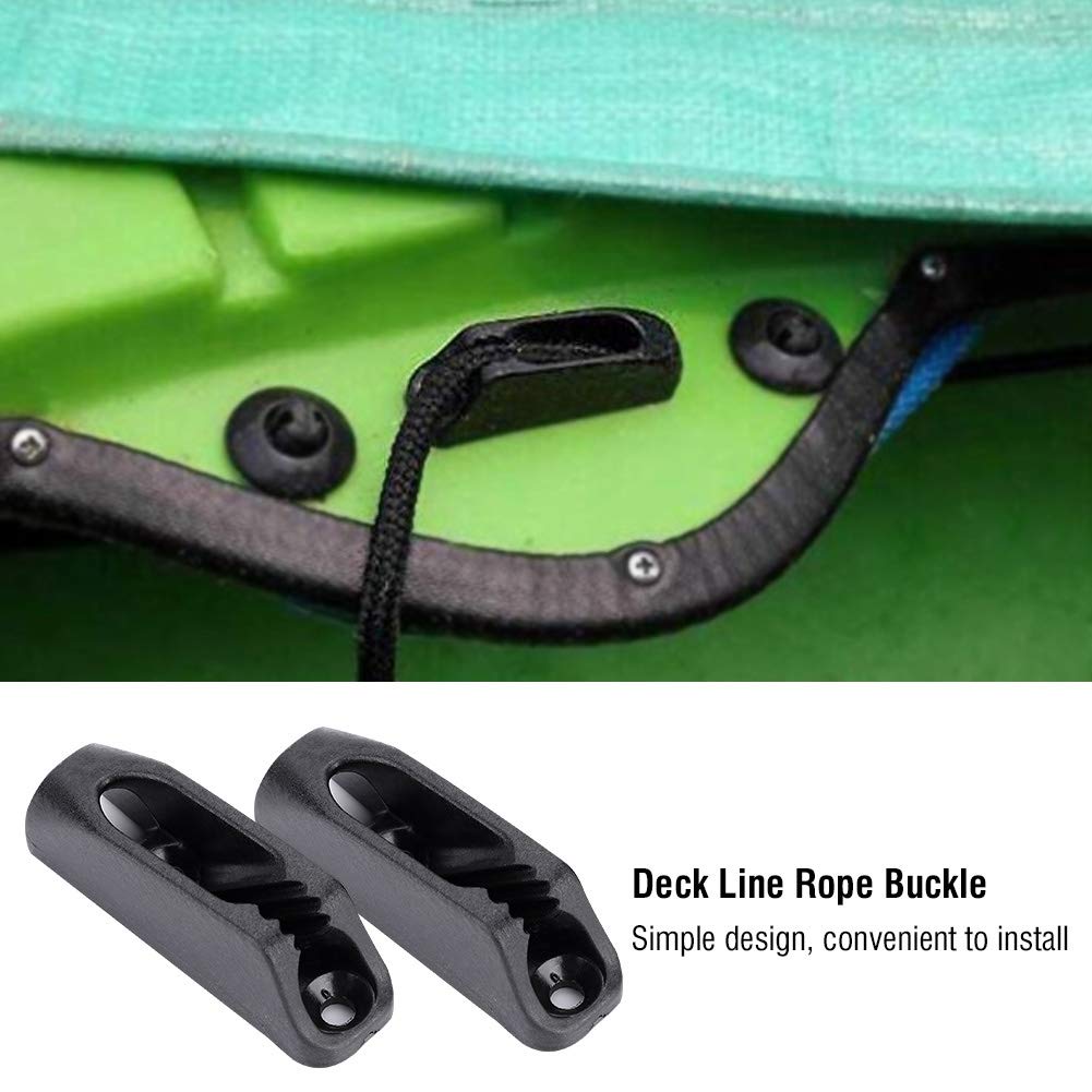 VGEBY Deck Rope Buckle Plastic Canoes Rope Buckle Deck Line Buckle for Kayaks Canoes Rowing Boats