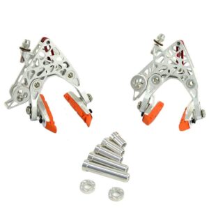 kcnc cb4 road bike brake-hill calipers brake set, front and rear, silver, sk1964-t