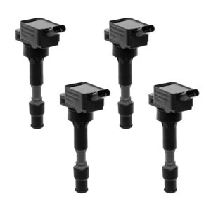 ignition coil pack set of 4pcs compatible with hyundai elantra sonata kona kia forte optima 2.0l & more replaces# 27300-2e601, uf816