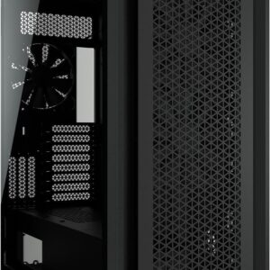 CORSAIR 7000D AIRFLOW Full-Tower ATX PC Case – High-Airflow Front Panel – Spacious Interior – Easy Cable Management – 3x 140mm AirGuide Fans with PWM Repeater Included – Black