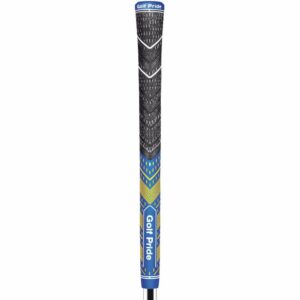 golf pride mcc plus 4 teams golf grips - std, royal/yellow