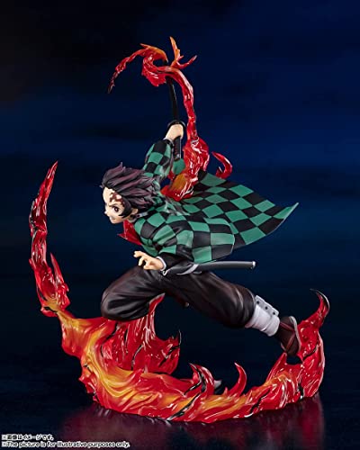 TAMASHII NATIONS - Demon Slayer: Kimetsu no Yaiba - Tanjiro Kamado Total Concentration Breathing, Bandai Spirits FiguartsZERO Collectible Statue