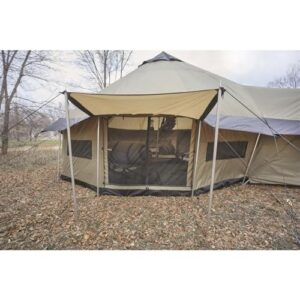 Guide Gear Base Camp Tent, Outdoor, Hiking, Hunting, Four Season Camping with Stove Jack