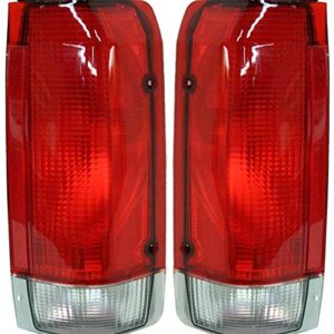 Garage-Pro Tail Light Compatible with 1987-1990 Ford Bronco, Fits 1987-1990 Ford F-150, Fits 1987-1990 Ford F-250, Fits 1987-1990 Ford F-350, Fits 1988-1989 Ford F53, Fits 1988-1989 Ford F59 SET