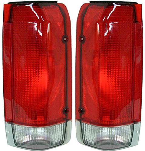 Garage-Pro Tail Light Compatible with 1987-1990 Ford Bronco, Fits 1987-1990 Ford F-150, Fits 1987-1990 Ford F-250, Fits 1987-1990 Ford F-350, Fits 1988-1989 Ford F53, Fits 1988-1989 Ford F59 SET