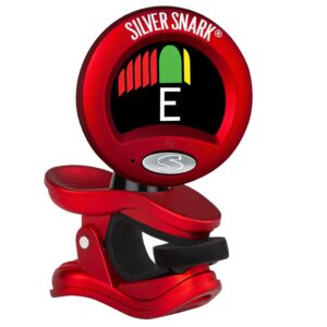 snark 2 clip-on all instrument tuner-red/silver (silred)